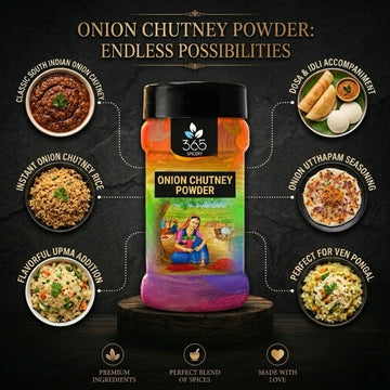 Onion Chutney Powder | Savoury & Aromatic South Indian Dip | Natural Ingredients | 365 Spicery