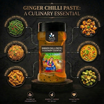 GINGER CHILLI PASTE | Spicy Aromatic Cooking Base | No MSG | Natural Ingredients | Premium Quality | 365 Spicery