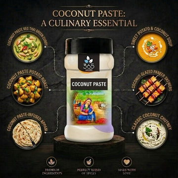 COCONUT PASTE | Rich Creamy Tropical Base | No Artificial Colours | Vegan | Gluten-Free | 365 Spicery