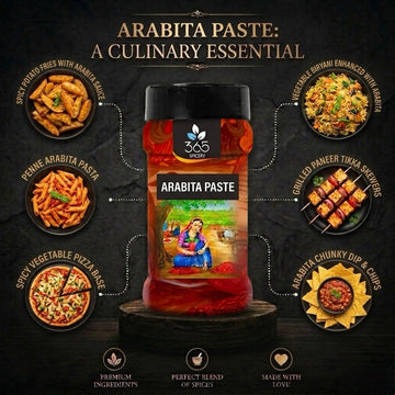 Arabita Pasta Paste | Spicy Italian Tomato Base | No Artificial Colours | Vegan | Restaurant Quality | 365 Spicery