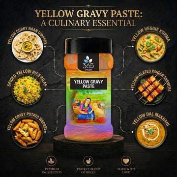 YELLOW GRAVY PASTE | Versatile Restaurant-Style Base | No MSG | Natural Ingredients | Premium Quality | 365 Spicery