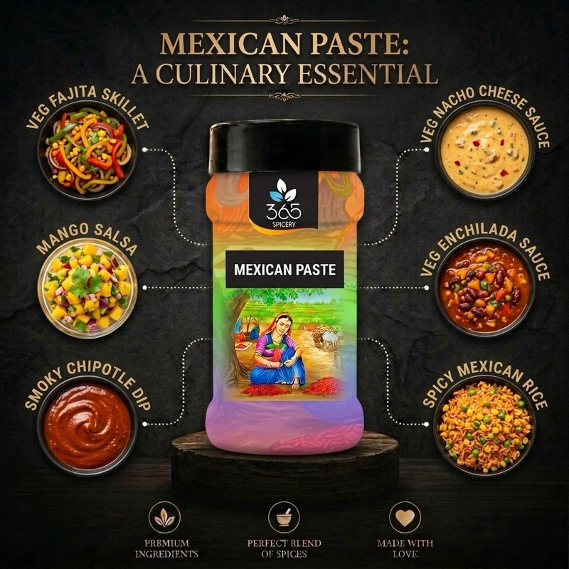 MEXICAN PASTE | Bold Zesty Marinade | Vegan | No Artificial Flavours | 365 Spicery