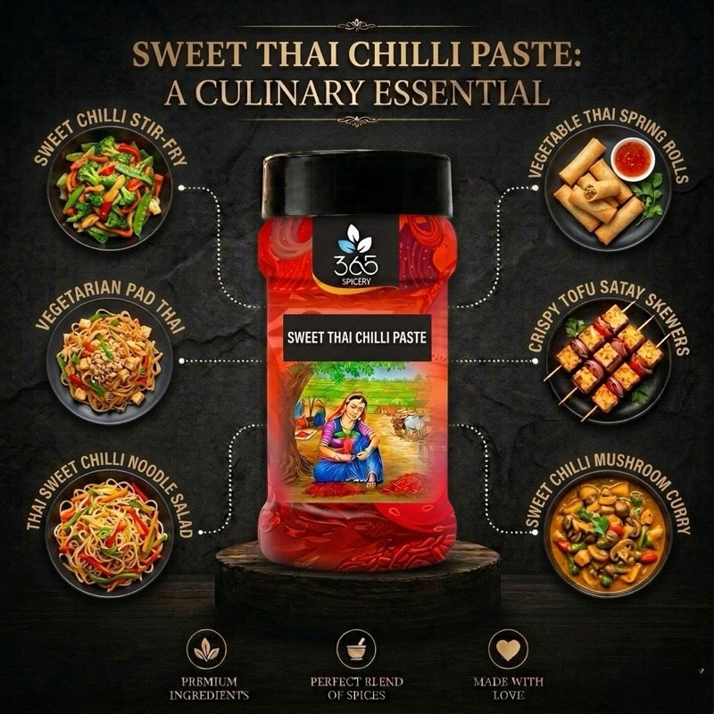 Sweet Thai Chilli Paste | Balanced Tangy Sauce | Vegan | No Artificial Flavours | 365 Spicery