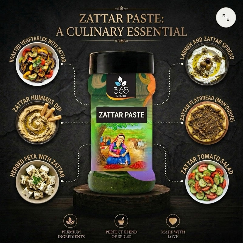 Zattar Paste | Middle Eastern Herb Infusion | Vegan | Natural Ingredients | 365 Spicery
