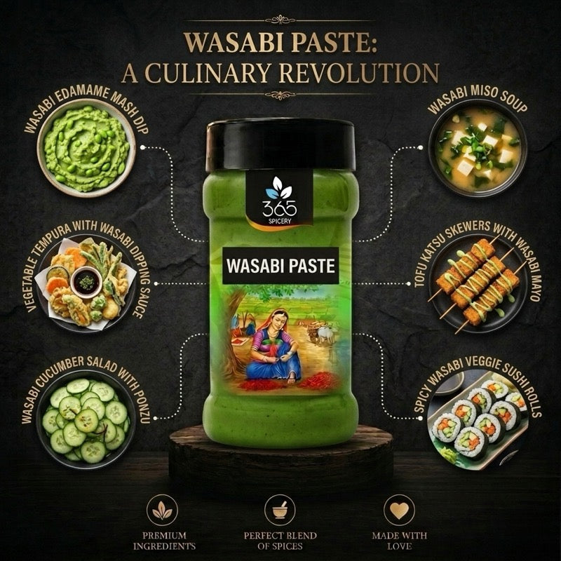 WASABI PASTE | Authentic Japanese Heat | Vegan | Natural Ingredients | Premium Quality | 365 Spicery