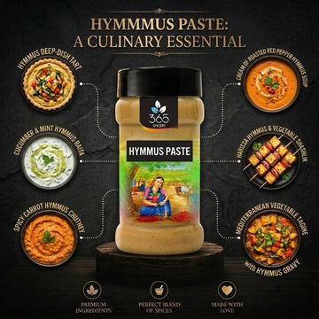 Hymmus Paste | Creamy Middle Eastern Dip | Vegan | Gluten-Free | Premium Quality | 365 Spicery