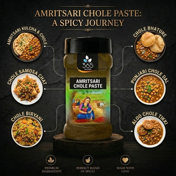 AMRITSARI CHOLE PASTE | Authentic Punjabi Gravy Base | Vegan | No MSG | Premium Quality | 365 Spicery
