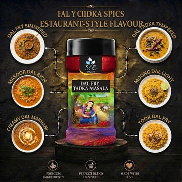 Dal Fry Tadka Masala | Classic Tempered Lentil Blend | Natural Ingredients | No MSG | 365 Spicery