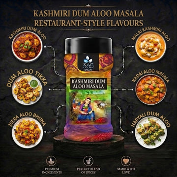 Kashmiri Dum Aloo Masala | Authentic Spicy Potato Blend | Natural Ingredients | Gluten-Free | 365 Spicery