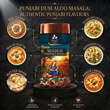 Punjabi Dum Aloo Masala | Rich Potato Curry Blend | Vegan | No Artificial Colours | 365 Spicery