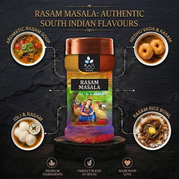 Rasam Masala | Authentic Tangy Soup Seasoning | Natural Ingredients | Gluten-Free | 365 Spicery
