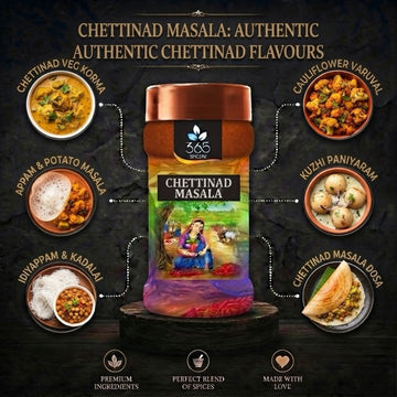 Chettinad Masala | Bold South Indian Spice Mix | Vegan | No Artificial Colours | 365 Spicery