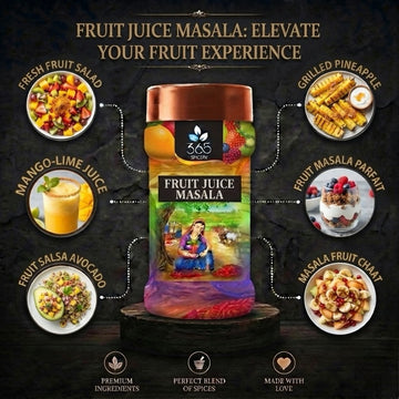 Fruit Juice Masala | Zesty Refreshing Spice Mix | Natural Ingredients | No MSG | 365 Spicery