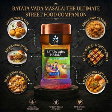 Batata Vada Masala | Traditional Potato Fritter Blend | Natural Ingredients | No MSG | 365 Spicery