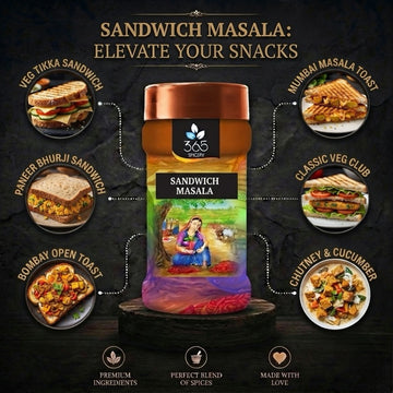 Sandwich Masala | Tangy Street Style Seasoning | Vegan | No Artificial Colours | 365 Spicery