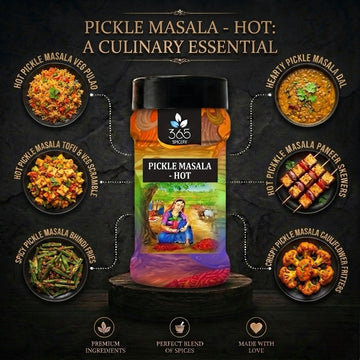 Pickle Masala - Hot | Spicy Traditional Achar Blend | Natural Ingredients | No Artificial Colours | 365 Spicery
