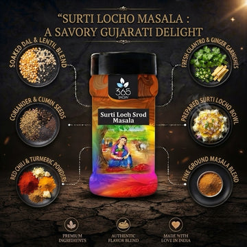 Surti Locho Masala | Authentic Gujarati Steamed Snack Blend | Vegan | No Artificial Flavours | No MSG | 365 Spicery
