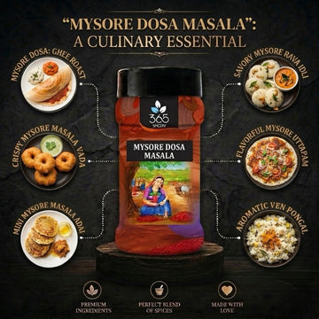 Mysore Dosa Masala | Authentic South Indian Potato Filling Mix | Vegan | Natural Ingredients | No MSG | 365 Spicery