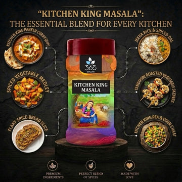 Kitchen King Masala | Versatile All-Purpose Curry Seasoning | Vegan | Natural Ingredients | No MSG | 365 Spicery