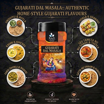 Gujarati Dal Masala | Authentic Sweet & Savory Lentil Blend | Natural Ingredients | 365 Spicery