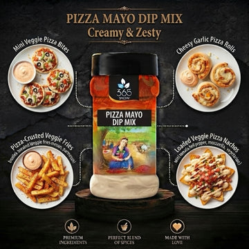 PIZZA MAYO DIP MIX | Italian Tomato & Herb Blend | No MSG | Gluten-Free | Perfect for Appetizers | 365 Spicery