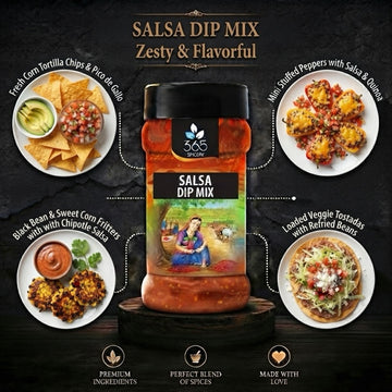 SALSA DIP MIX | Tangy Tomato & Spice Blend | Natural Ingredients | Gluten-Free | Authentic Taste | 365 Spicery