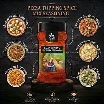 Pizza Topping Spice Mix | Authentic Italian Herb Blend | Gluten-Free | No MSG | 365 Spicery