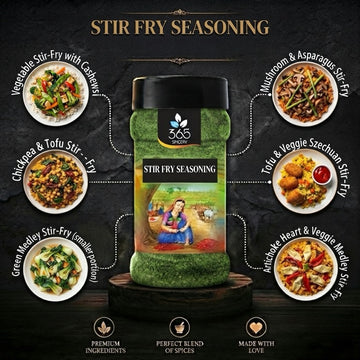 Stir Fry Seasoning | Authentic Asian Wok Flavour | Vegan | Gluten-Free | No MSG | 365 Spicery