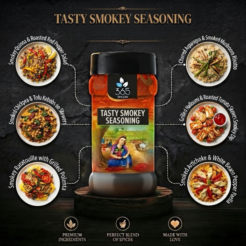 Tasty Smokey Seasoning | Versatile Snack & Potato Sprinkle | Gluten-Free | No MSG | 365 Spicery