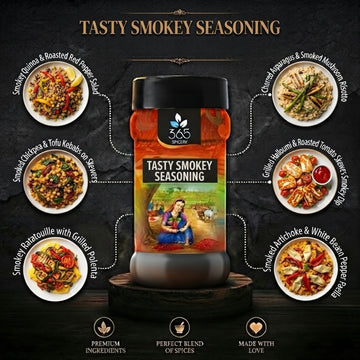 Tasty Smokey Seasoning | Versatile Snack & Potato Sprinkle | Gluten-Free | No MSG | 365 Spicery