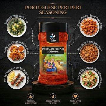 Portuguese Peri Peri Seasoning | Zesty Chilli Grill Rub | No MSG | Premium Quality | 365 Spicery