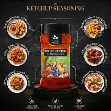 Ketchup Seasoning | Tangy Tomato Snack Dust | Natural Ingredients | Vegan | 365 Spicery