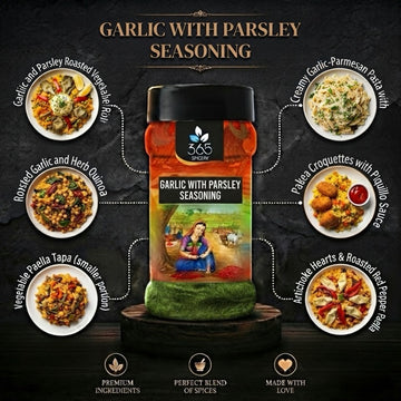 Garlic With Parsley Seasoning | Classic Aromatic Blend | No Artificial Colours | Gluten-Free | 365 Spicery