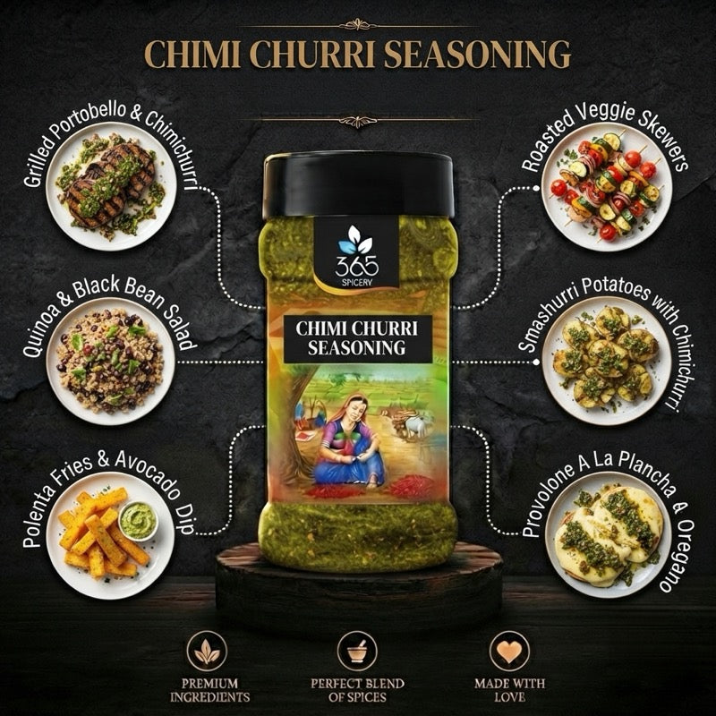 Chimi Churri Seasoning | Fresh Herb Grill Topping | Natural Ingredients | Gluten-Free | 365 Spicery