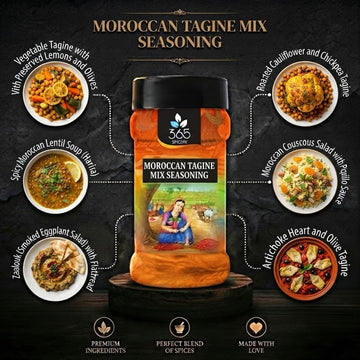 Moroccan Tagine Mix | Exotic Aromatic Spice Blend | Natural Ingredients | Gluten-Free | 365 Spicery