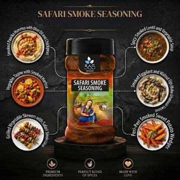 SAFARI SMOKE SEASONING | Rich Wood-Fired Flavour | Natural Ingredients | Vegan | 365 Spicery