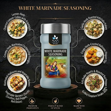 WHITE MARINADE | Creamy Mild Spice Mix for Grills | Premium Quality | No Artificial Flavours | 365 Spicery