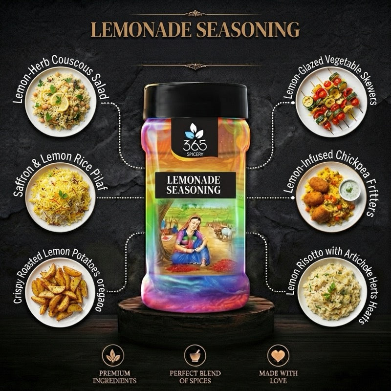 Lemonade Seasoning | Refreshing Tangy Drink Mix | Natural Ingredients | Gluten-Free | 365 Spicery
