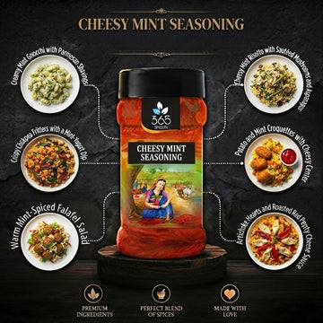 CHEESY MINT SEASONING | Refreshing Herb Blend | Gluten-Free | No Artificial Flavours | Natural | 365 Spicery
