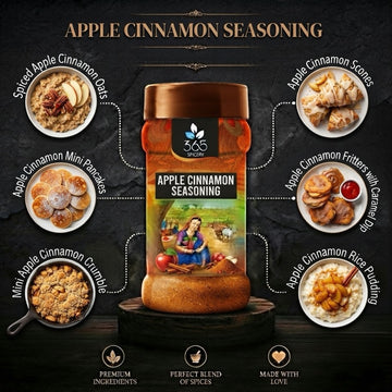 APPLE CINNAMON SEASONING | Sweet Gourmet Snack Blend | Vegan | No Artificial Flavours | 365 Spicery