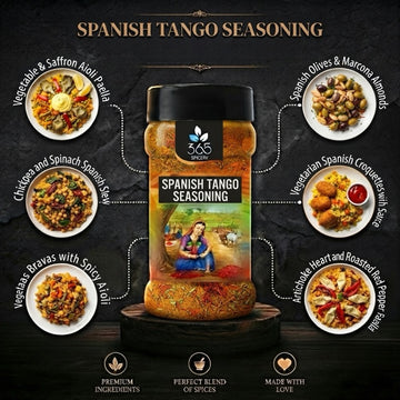SPANISH TANGO SEASONING | Vibrant Mediterranean Blend | Natural Ingredients | No MSG | 365 Spicery