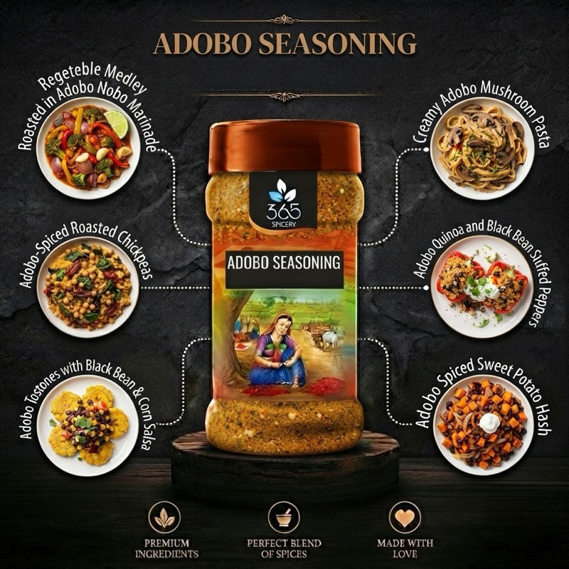 ADOBO SEASONING | Versatile Latin Culinary Rub | Premium Quality | Gluten-Free | No MSG | 365 Spicery