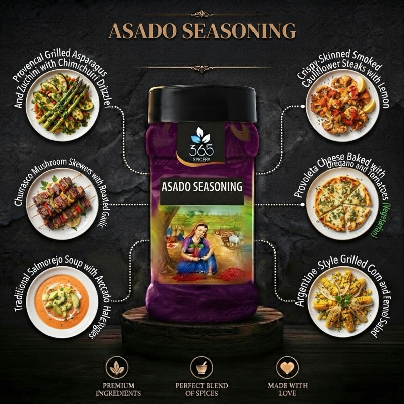 ASADO SEASONING | Authentic Grill & BBQ Rub | Natural Ingredients | No Artificial Flavours | 365 Spicery