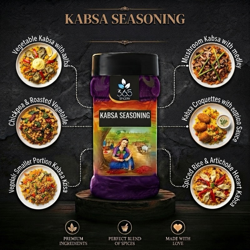 Kabsa Seasoning | Fragrant Middle Eastern Spice Mix | Natural Ingredients | Vegan | No Artificial Flavours | 365 Spicery