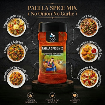 Paella Spice Mix | Authentic Spanish Saffron Blend | Gluten-Free | No MSG | Made in India | 365 Spicery