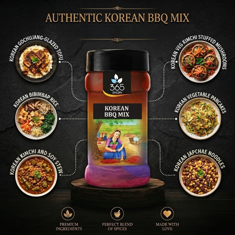 Korean BBQ Mix | Sweet & Savory Grill Seasoning | Vegan | No Artificial Flavours | 365 Spicery