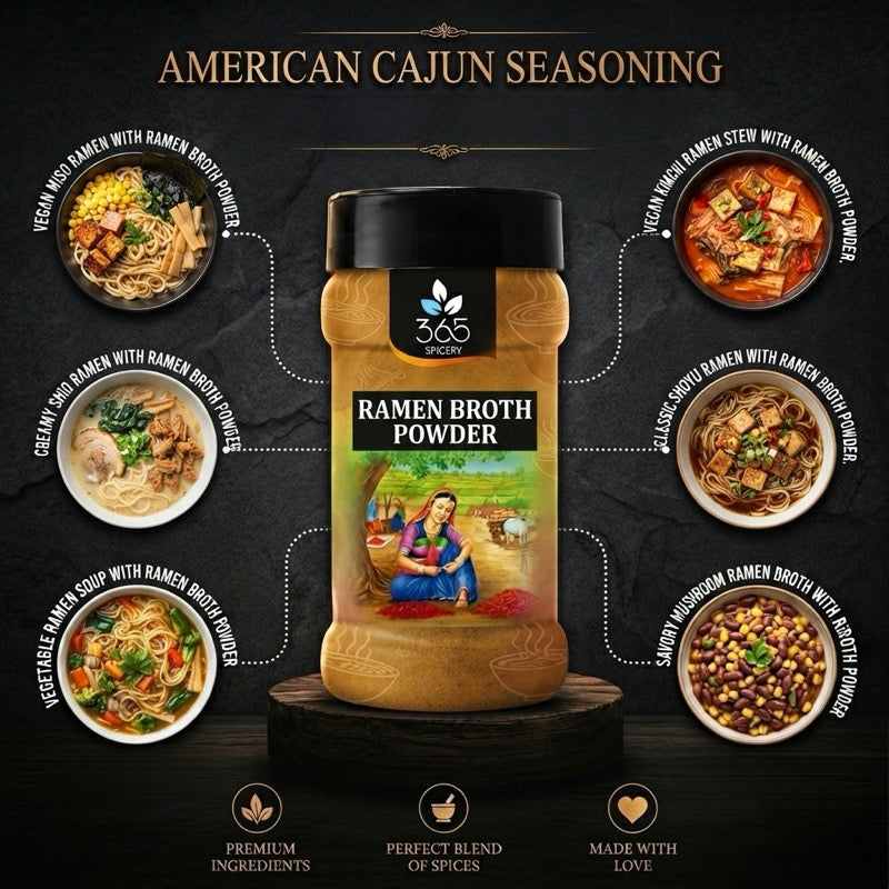 AMERICAN CAJUN SEASONING | Classic Bold Spice Blend for Snacks | No MSG | Natural Ingredients | 365 Spicery