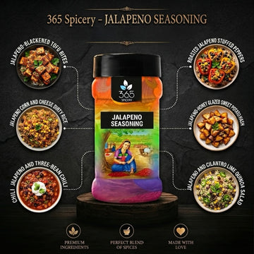Jalapeno Seasoning | Spicy Green Chilli Kick | No Artificial Flavours | Vegan | 365 Spicery