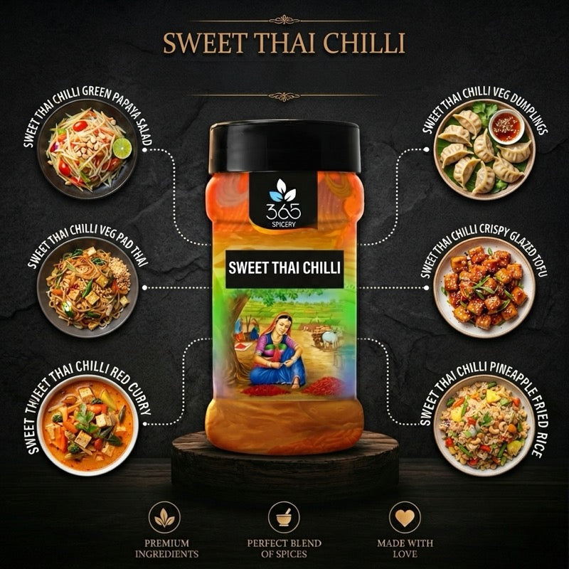 SWEET THAI CHILLI SEASONING | Balanced Heat & Sweet | No Artificial Flavours | 365 Spicery