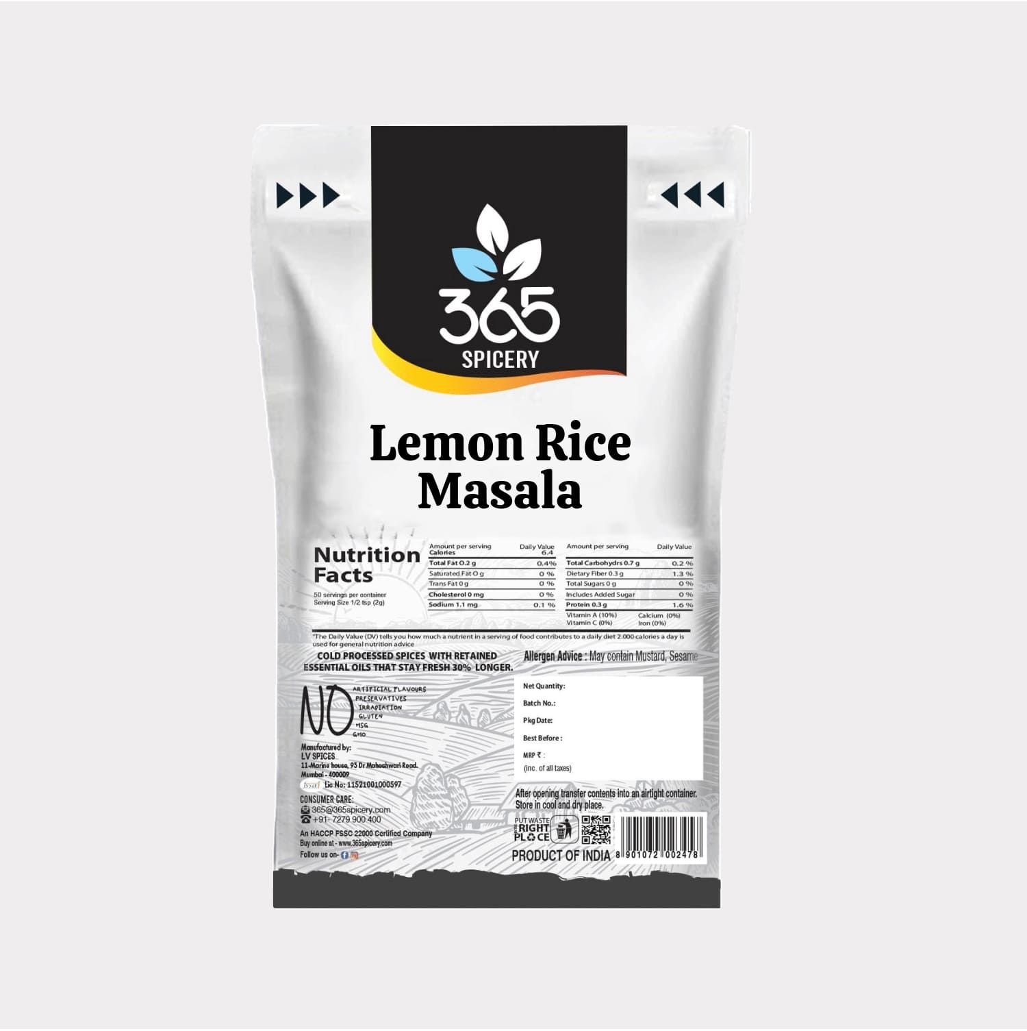 Lemon Rice Masala